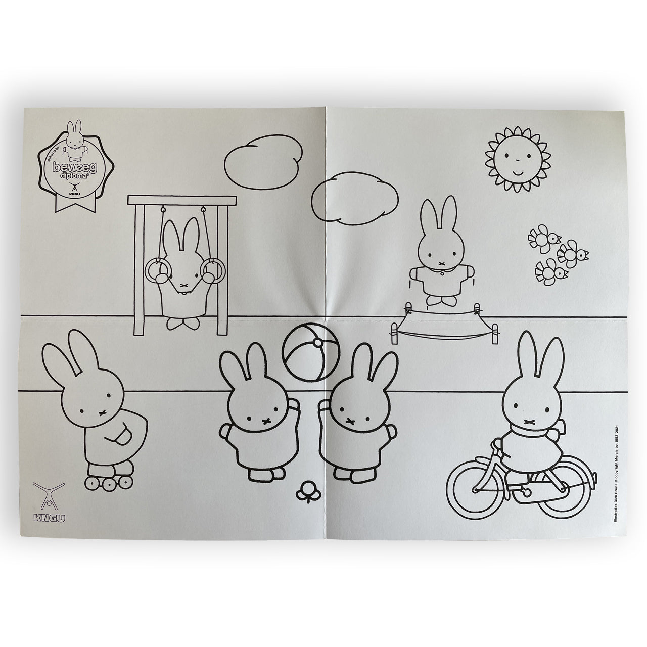 Stickerkaart met nijntje stickers